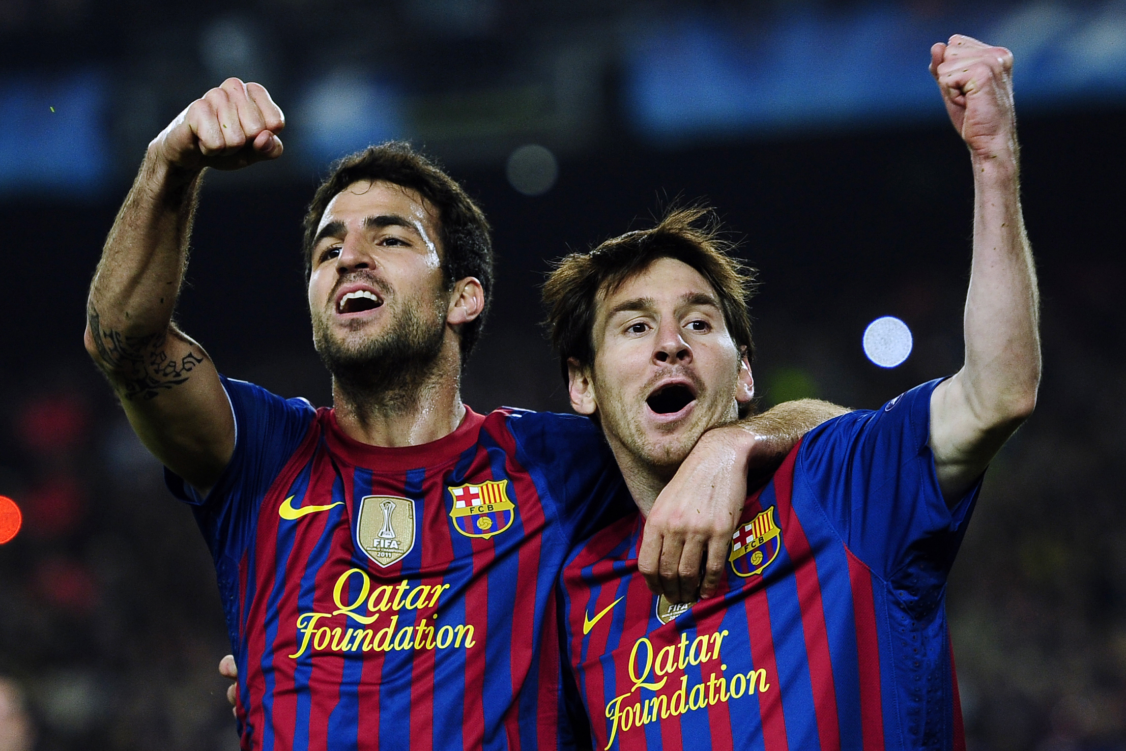 Barcelona-duon Cesc Fàbregas och Leo Messi är nominerade till priset.