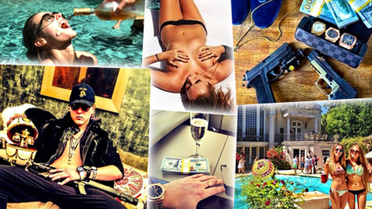 Se de galna bilderna från Instagrams rikaste tonåringar här – klicka på pilarna.