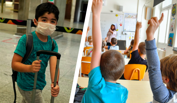Barn som varit i coronadrabbade områden uppmanas gå till skolan