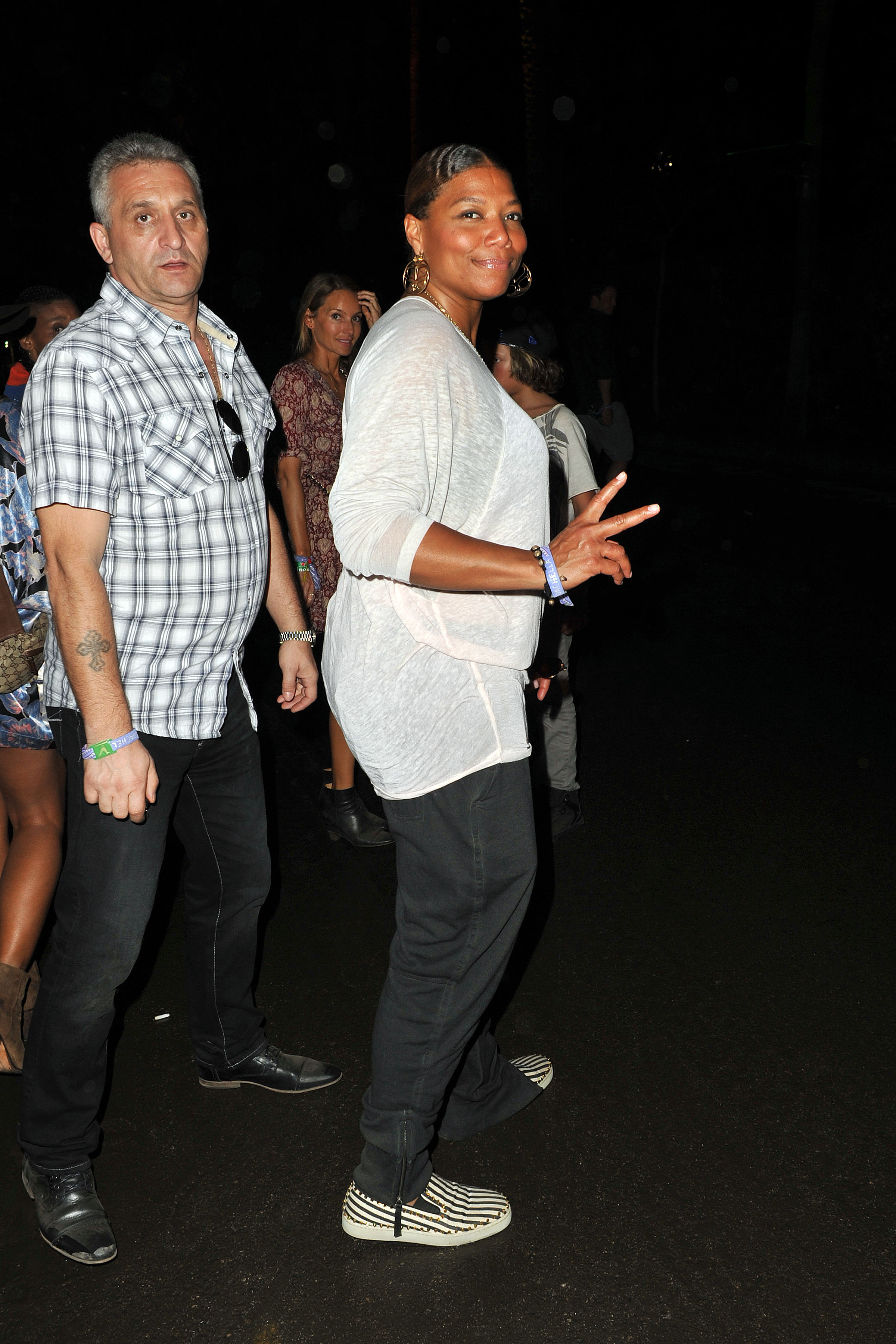 Queen Latifah såg glad ut. Queen Latifah såg glad ut.