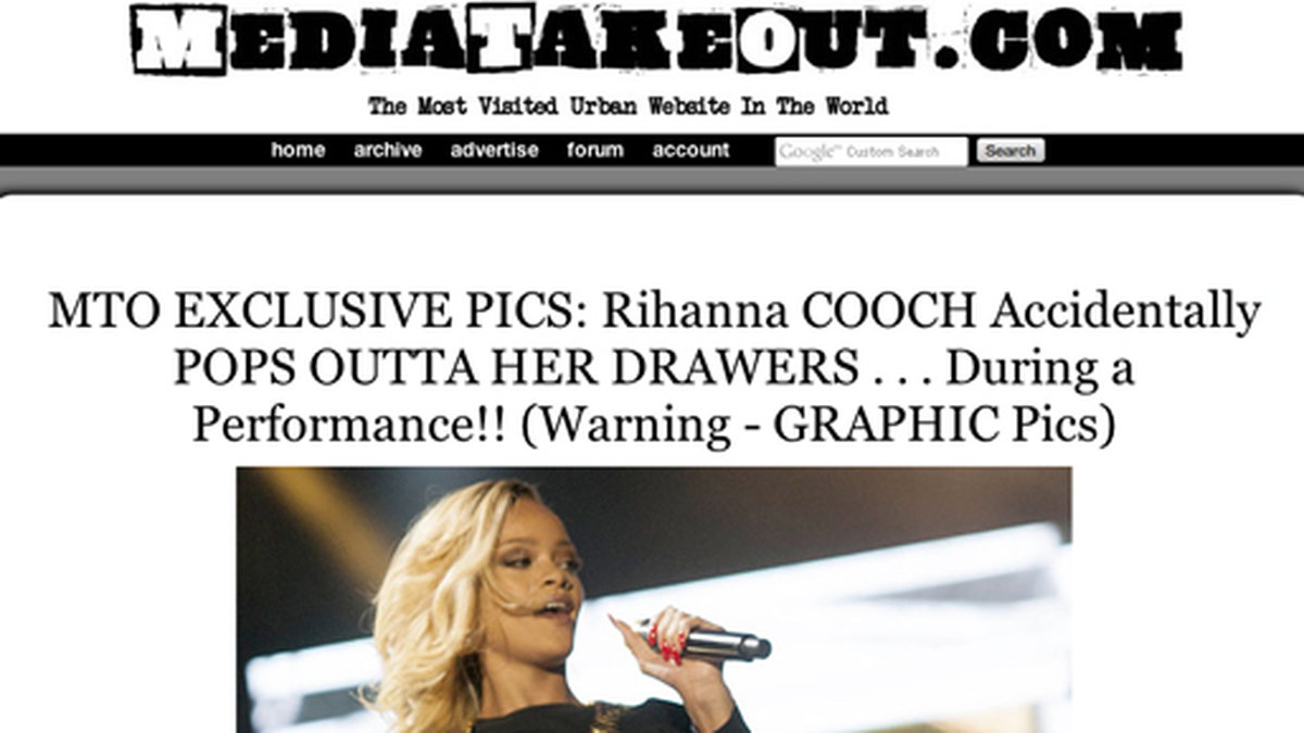 Rihanna kanske borde tjacka ett par större trosor? 