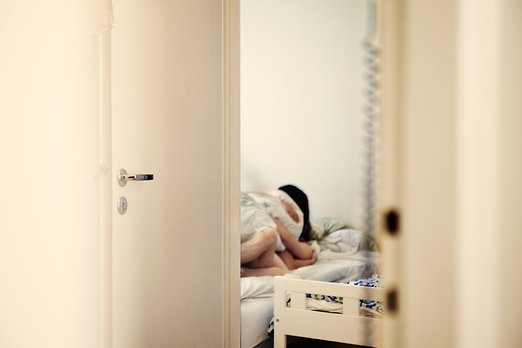 ljusröda oregelbundna utslag