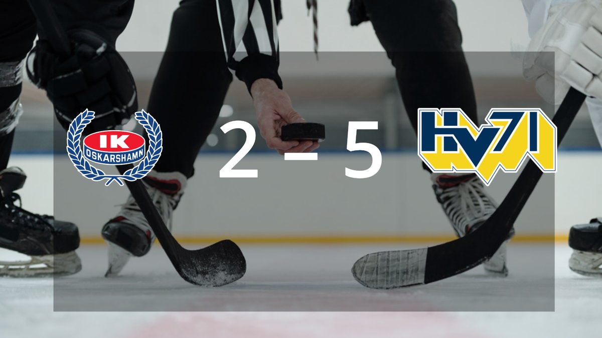 HV 71 bröt tunga sviten mot Oskarshamn