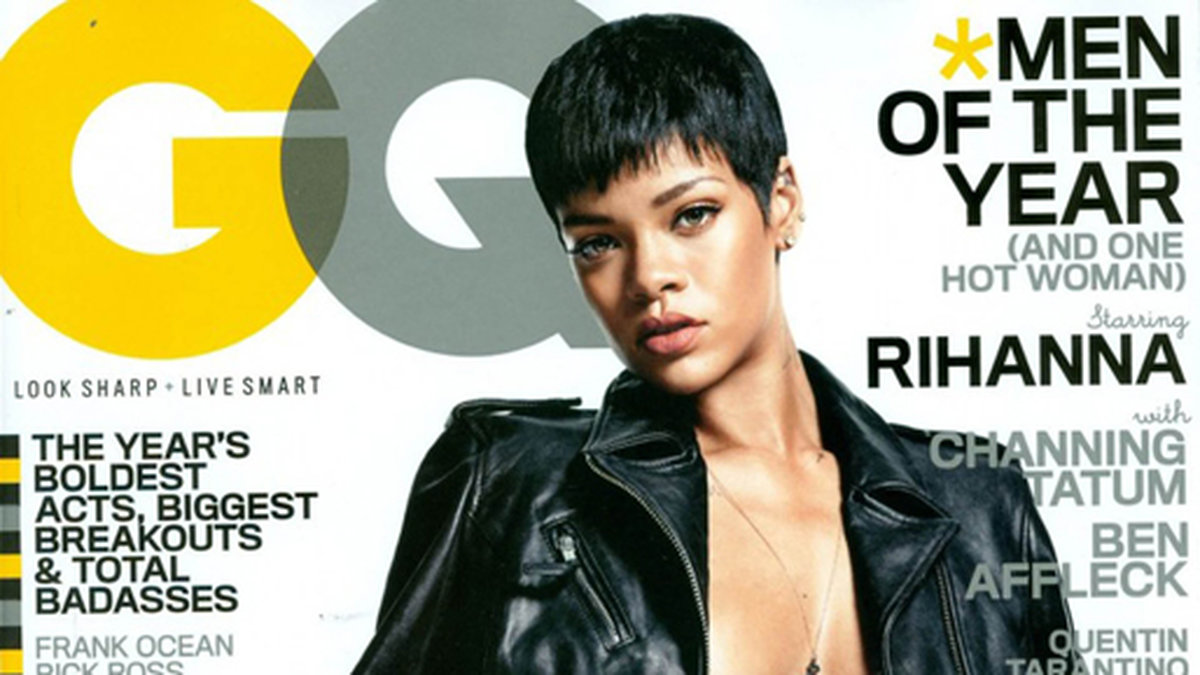 Rihanna på omslaget till tidningen GQ.
