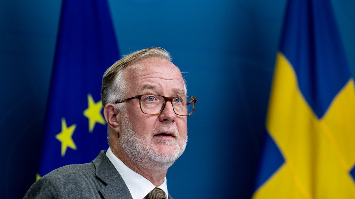Liberalernas partiledare tillika arbetsmarknads- och integrationsminister Johan Pehrson. Arkivbild.
