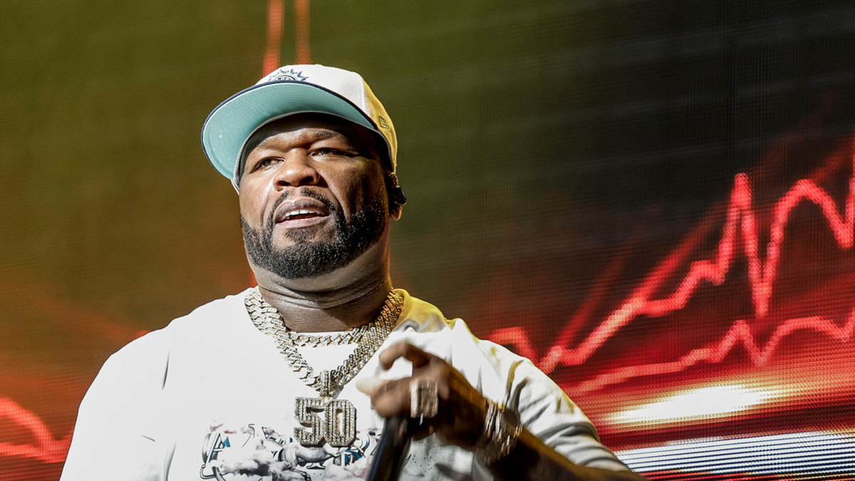 'När jag förälskade mig i hiphop så var det viktigt att du hade din egen stil, din grej som du representerade' säger Curtis '50 Cent' Jackson. Han firar att debutskivan 'Get rich or die tryin'' fyller 20 år och besöker Stockholm på sin världsturné. Arkivbild.