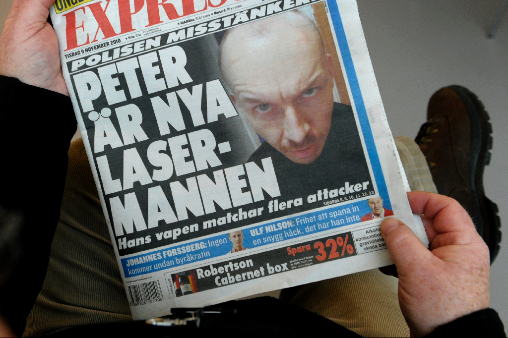 Peter Mangs kallas för den "nye Lasermannen" i media.