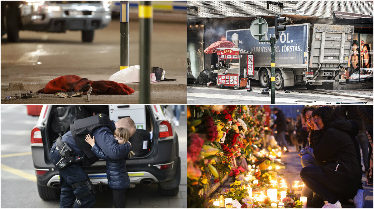 I fredags körde en lastbil på människor på Drottninggatan. I fredags körde en lastbil på människor på Drottninggatan.
