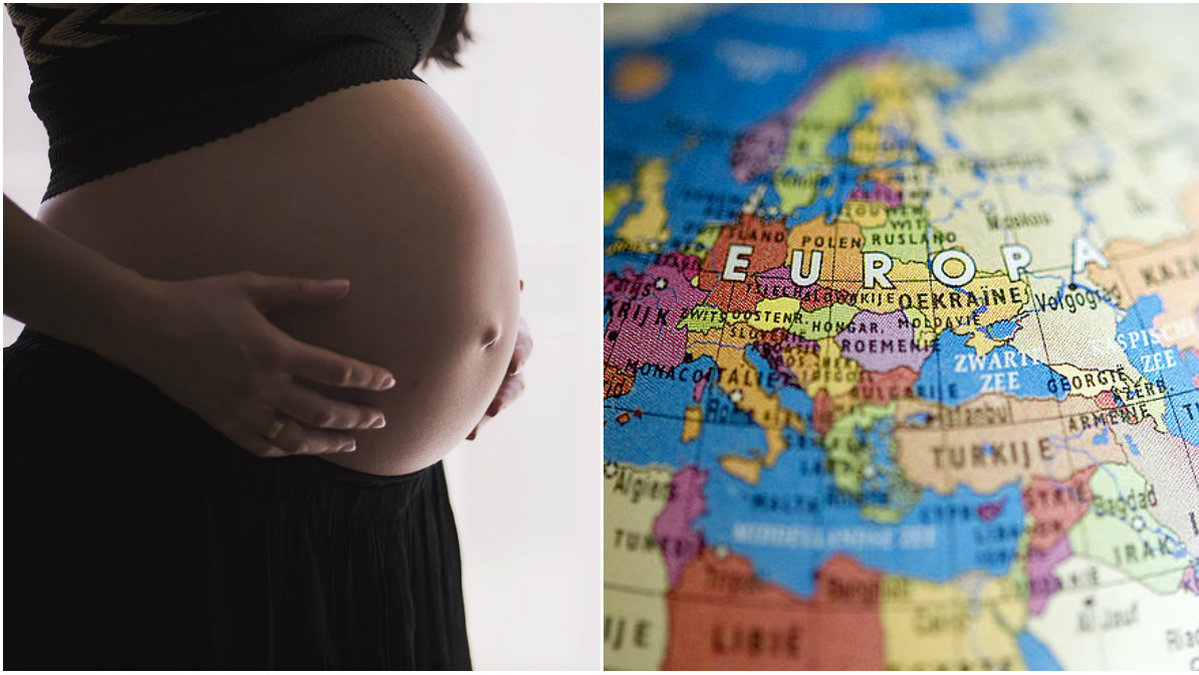 Det skiljer sig ganska mycket mellan vilken ålder kvinnor föder sitt fösta barn i Europa. 