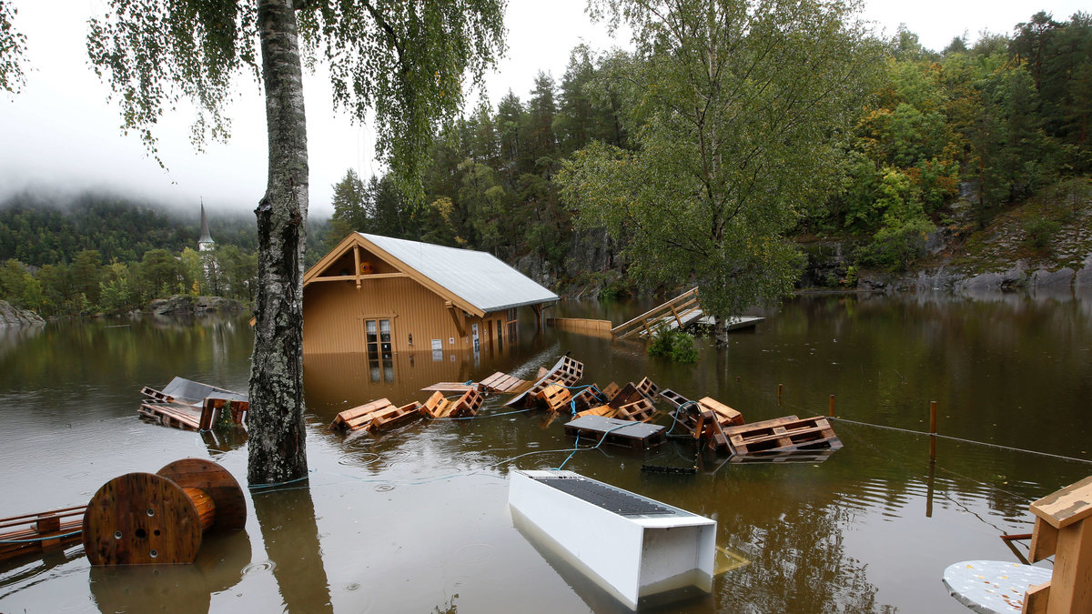 Översvämning i Norge