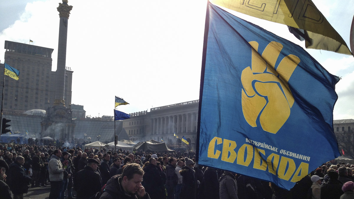 Självständighetstorget i Kiev, Ukraina.