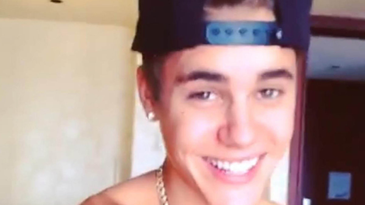 Justin Bieber testade på Instagrams nya videotjänst, och det blev han så här glad av. 