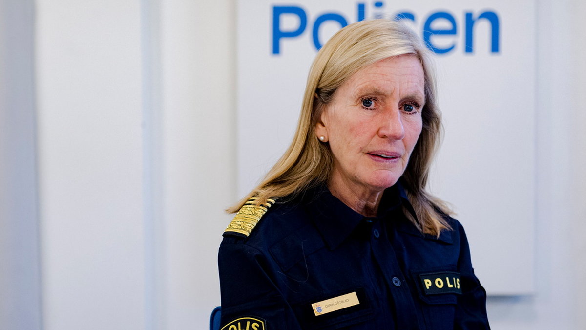Carin Götblad, polismästare vid polisens nationella operativa avdelning (NOA).
