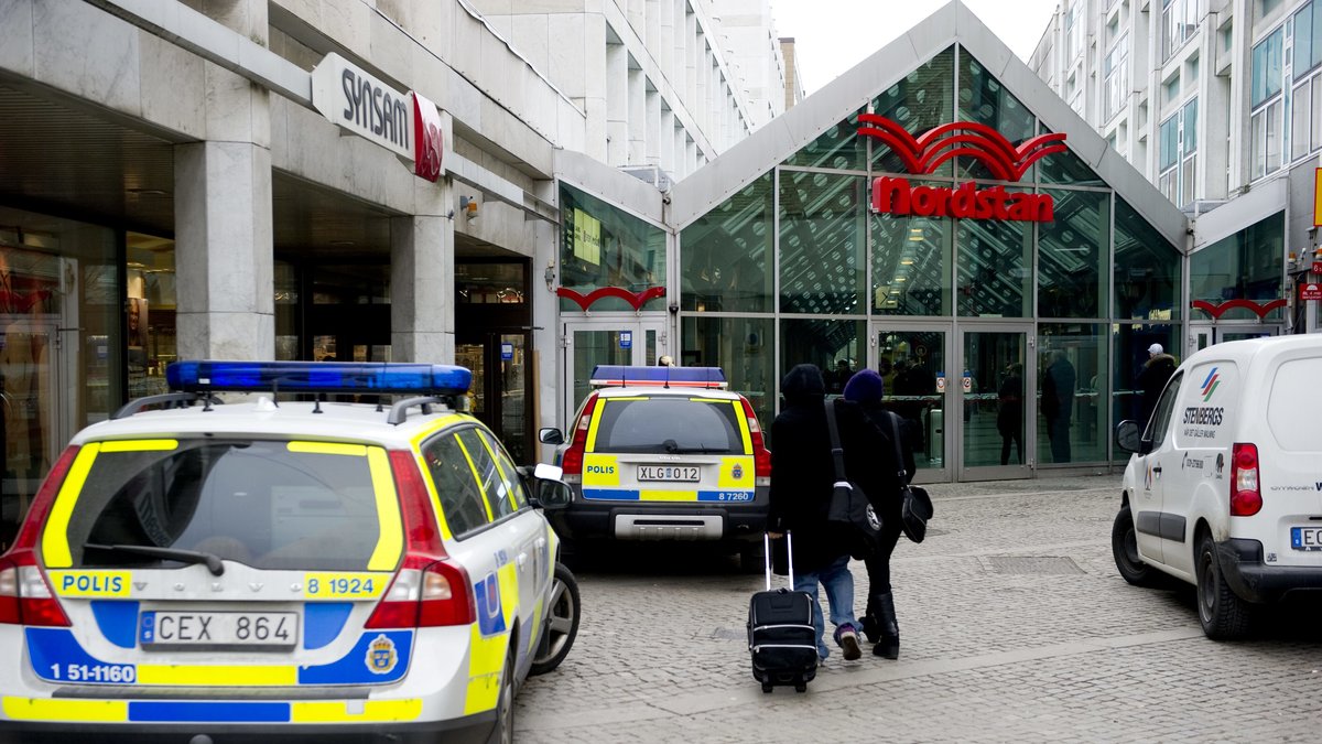 Mannen hittades utanför ett köpcentrum i Nordstan i Göteborg. Bilden är från ett tidigare tillfälle.