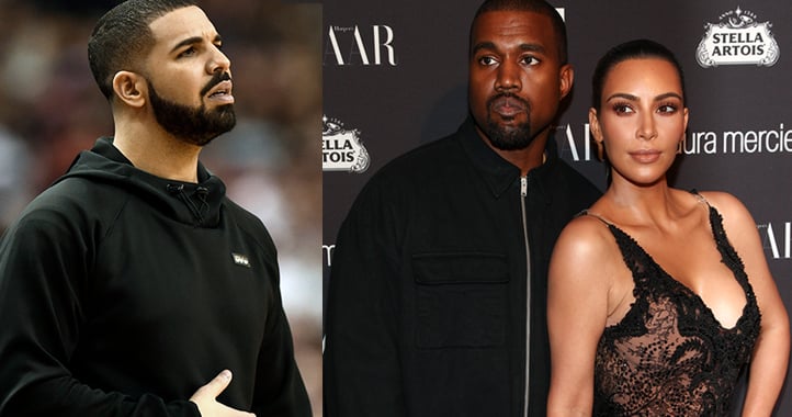 Drake, Kim Kardashian, Kanye West