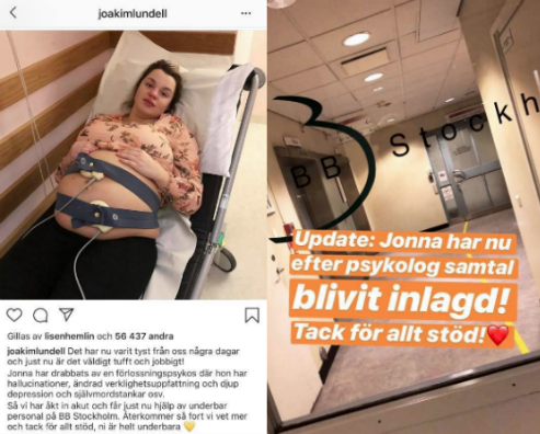 Jonna Lundell drabbades av en förlossningspsykos Jonna Lundell drabbades av en förlossningspsykos