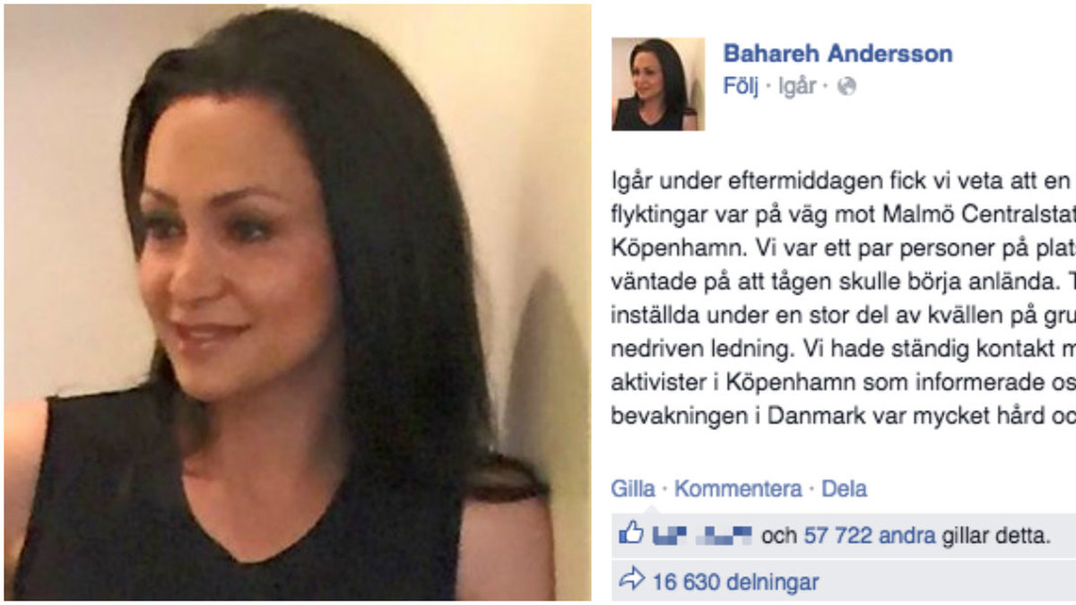 Bahareh skriver om godheten hon såg på Malmö station. 