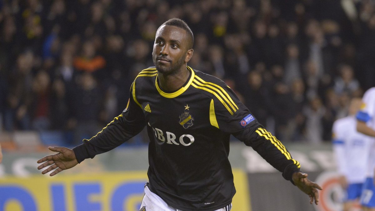 Henok Goitom gjorde sitt första mål i AIK-tröjan och såg länge ut att ha fixat segern åt hemmalaget.