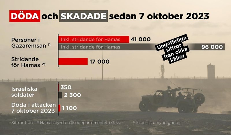 Dödade och skadade i attacken den 7 oktober 2023 och i Gazakriget.