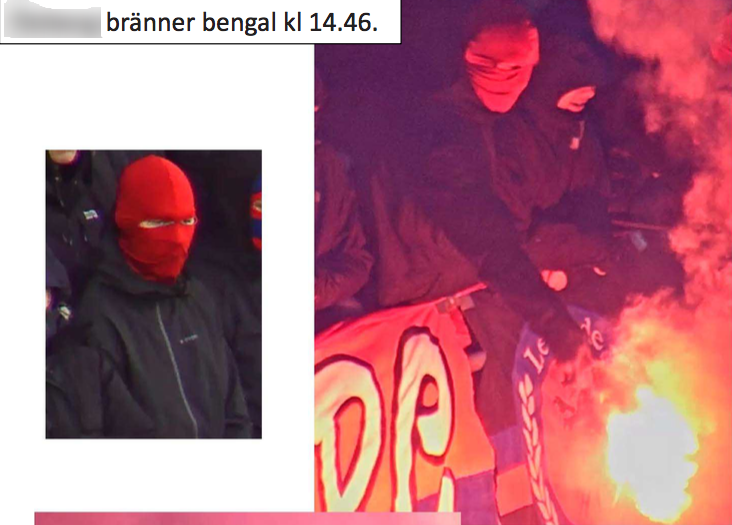 Här är ännu en bild på en åtalad som bränner av en bengal. Här är ännu en bild på en åtalad som bränner av en bengal.