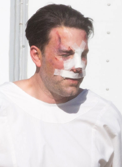 Ben Affleck under inspelningen av Live by night i Hollywood. Ben Affleck under inspelningen av Live by night i Hollywood.