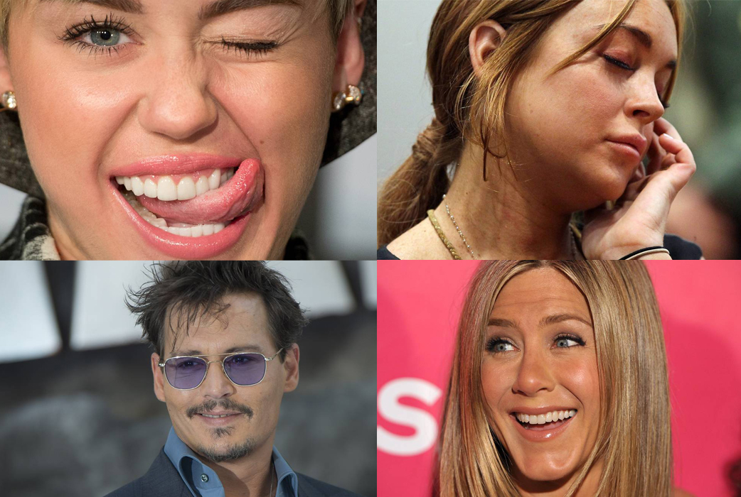 Vad sysslar Miley Cyrus, Lindsay Lohan, Johnny Depp och Jennifer Aniston med bakom lykta dörrar egentligen? 