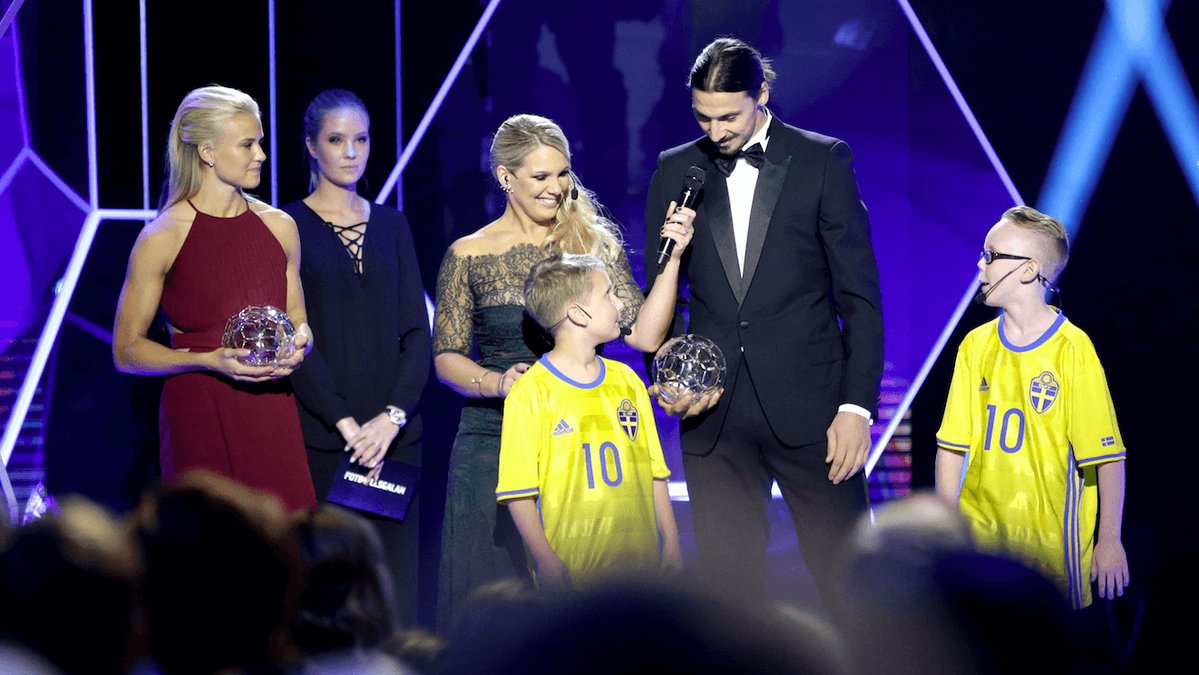Zlatan fick priset som Årets forward.