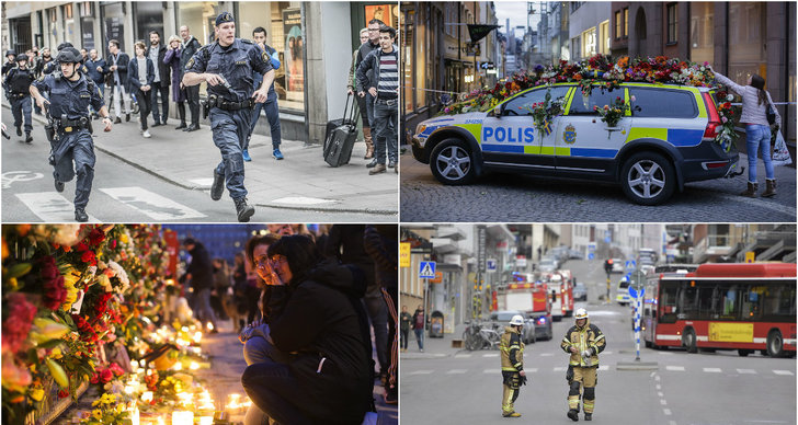 Terrorattentatet på Drottninggatan, Drottninggatan, Sergels Torg, Åhlens