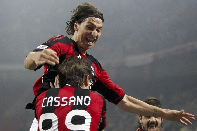 Antonio Cassano, Parma, Zlatan Ibrahimovic, milan