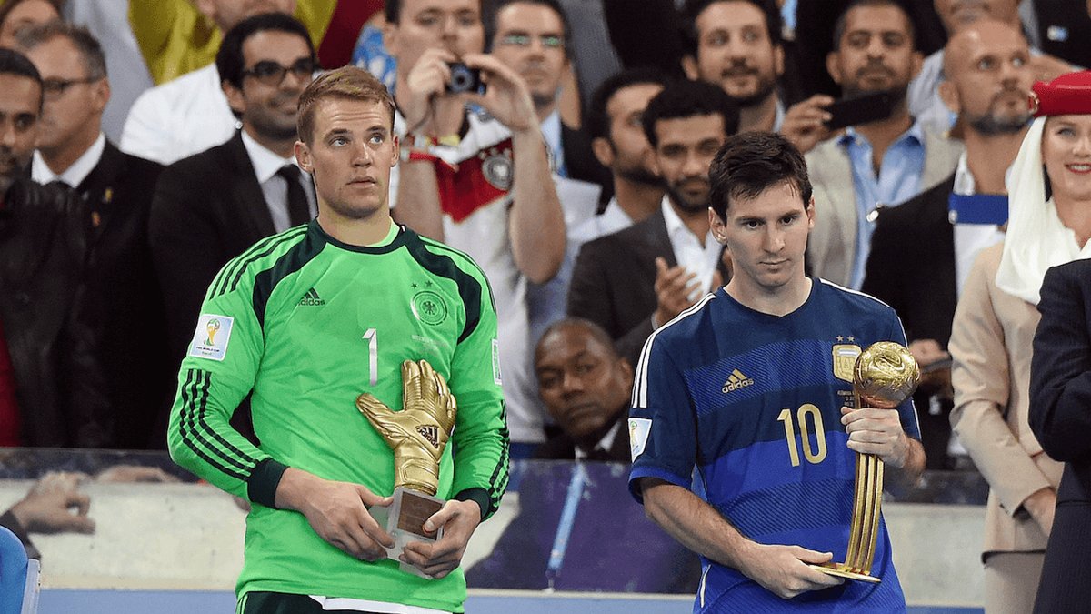 Messi fick pris som turneringens bästa spelare. 