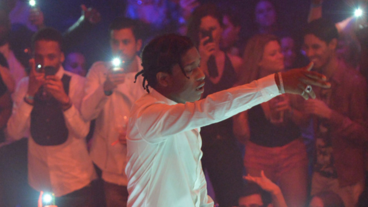 Asap Rocky gör ett exklusivt gig på nattklubben Gotha i Cannes. 
