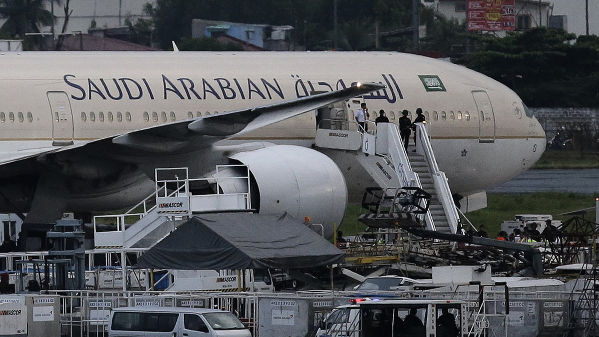 Ett flygplan tillhörandes flygbolaget Saudia. Arkivbild.