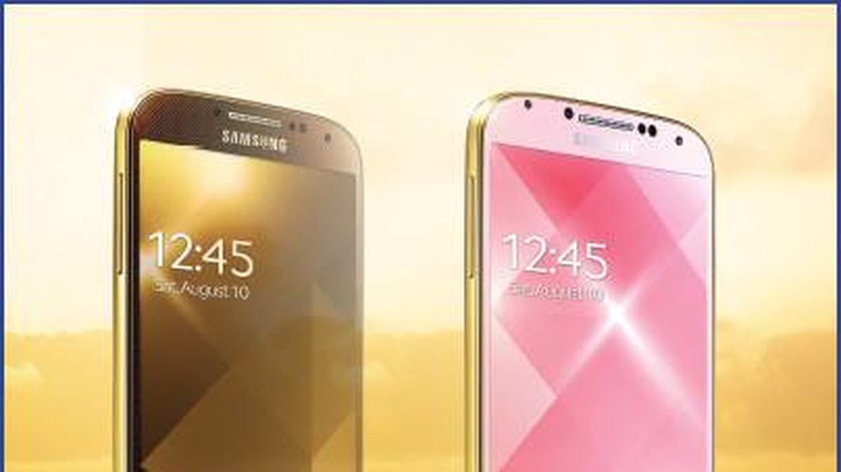 Samsung släppte senare två guldversioner av Galaxy S4 i Mellanöstern.