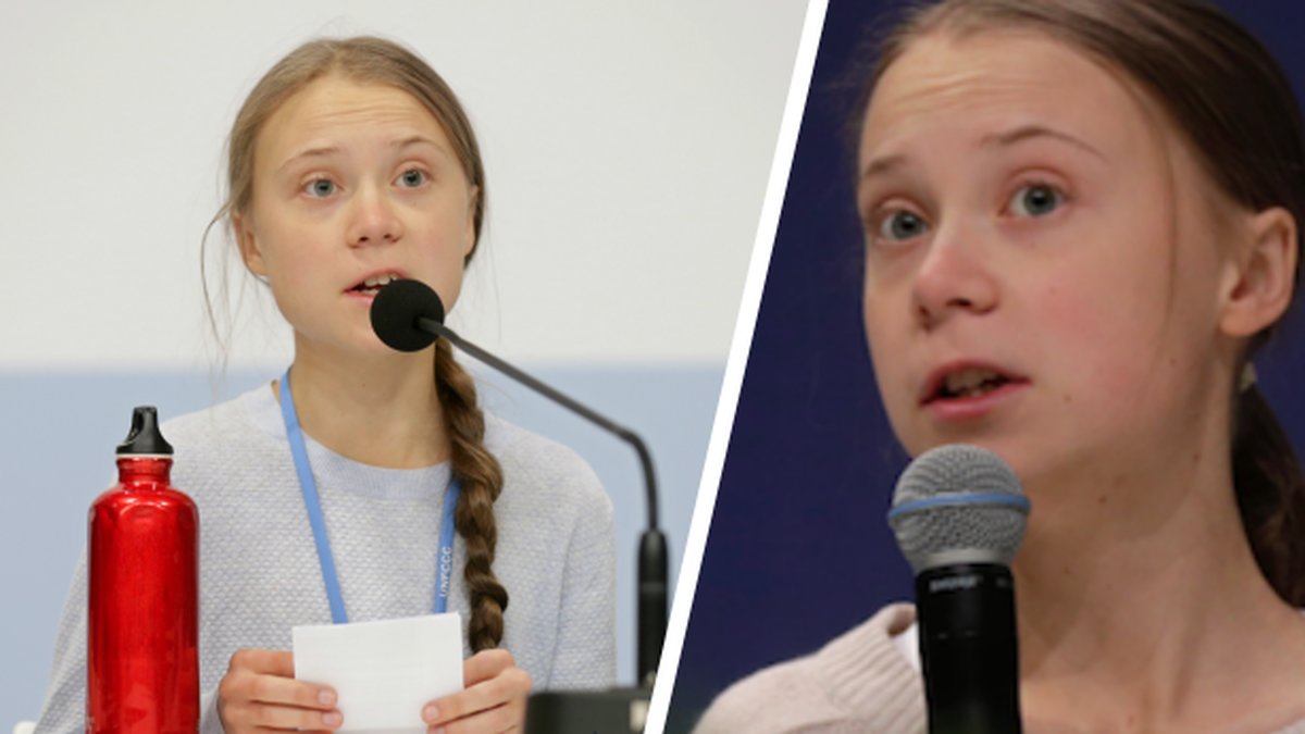 Greta Thunberg håller tal på COP25