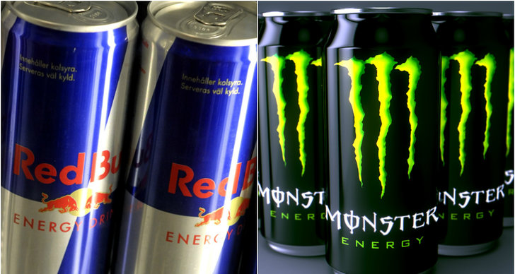 Celsius, Monster energy, Red Bull