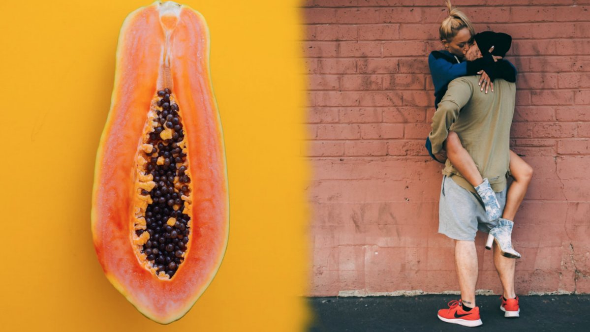 Orange papaya, Par som kysser varandra hett