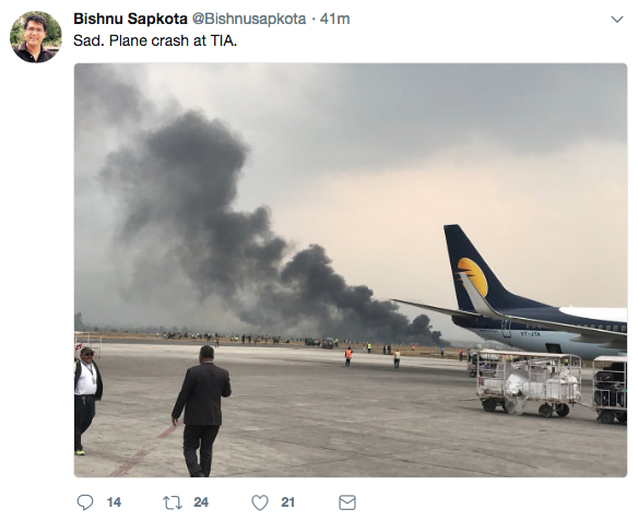 Flygplanskrasch i Nepal. Flygplanskrasch i Nepal.