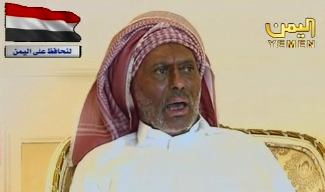 Jemens president Ali Abdullah Saleh i teveintervjun.