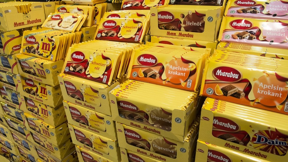 Stockholm stad slutar köpa in produkter från livsmedelskoncernen Mondelez, som bland annat står bakom varumärket Marabou i Sverige. Arkivbild.