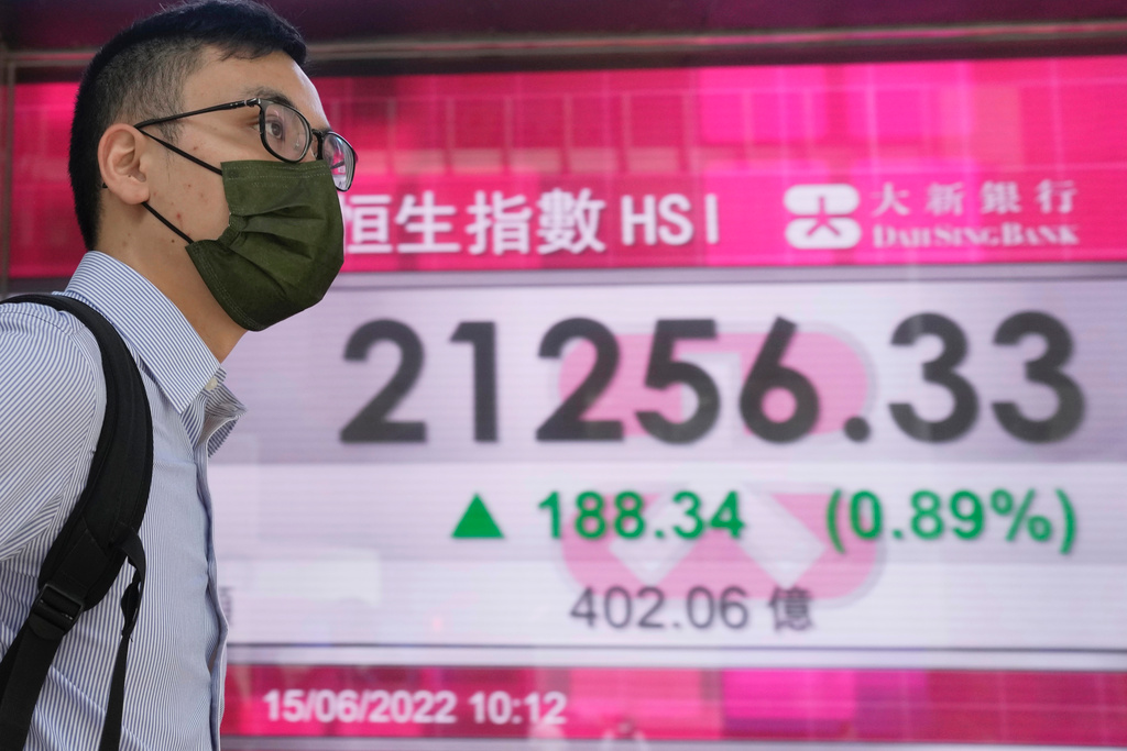 Hongkong inleder fredagshandeln uppåt. Arkivbild.