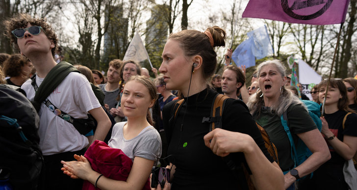 Greta Thunberg, TT, Stockholm, Klimat, Polisen