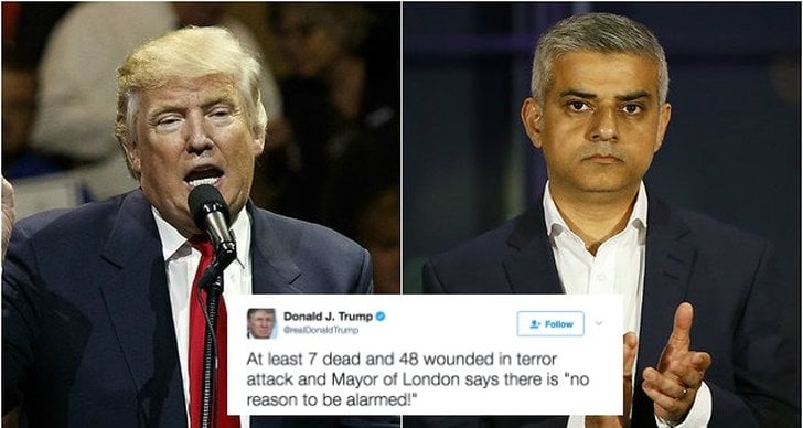 Terrorattack, Donald Trump, London, Terrorattacken på London Bridge