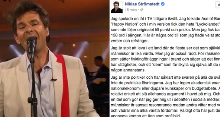 Niklas Strömstedt, Så mycket bättre, Sverigedemokraterna