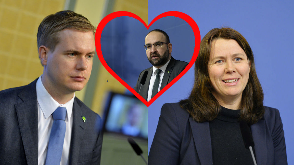 Miljöpartiets Gustav Fridolin och Åsa Romson stöttar däremot Mehmet Kaplan. 