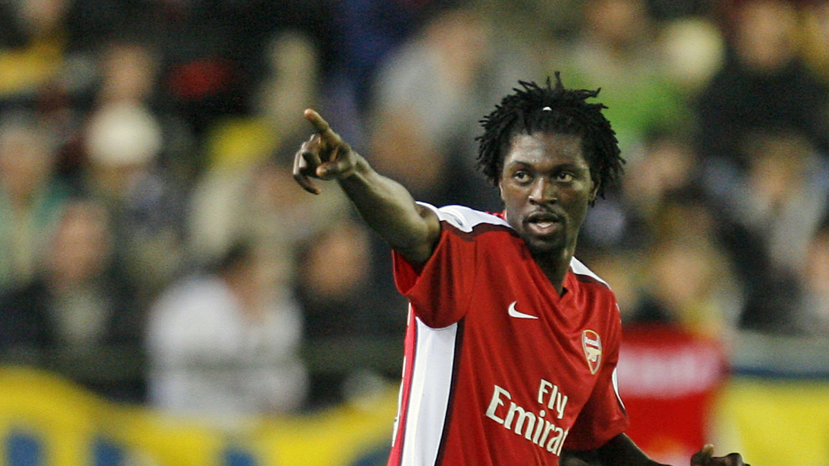 Emmanuel Adebayor spelade i Arsenal mellan åren 2006-2009.