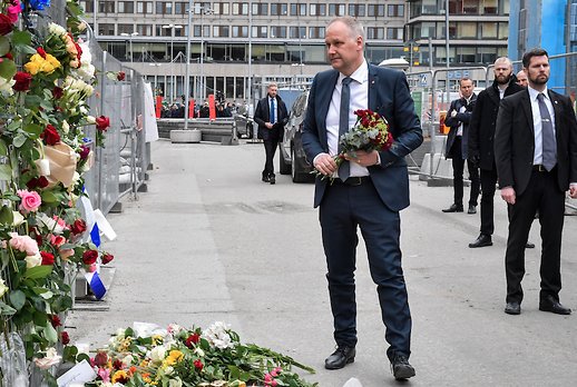 Jonas Sjöstedt efter terrordådet i Stockholm Jonas Sjöstedt efter terrordådet i Stockholm