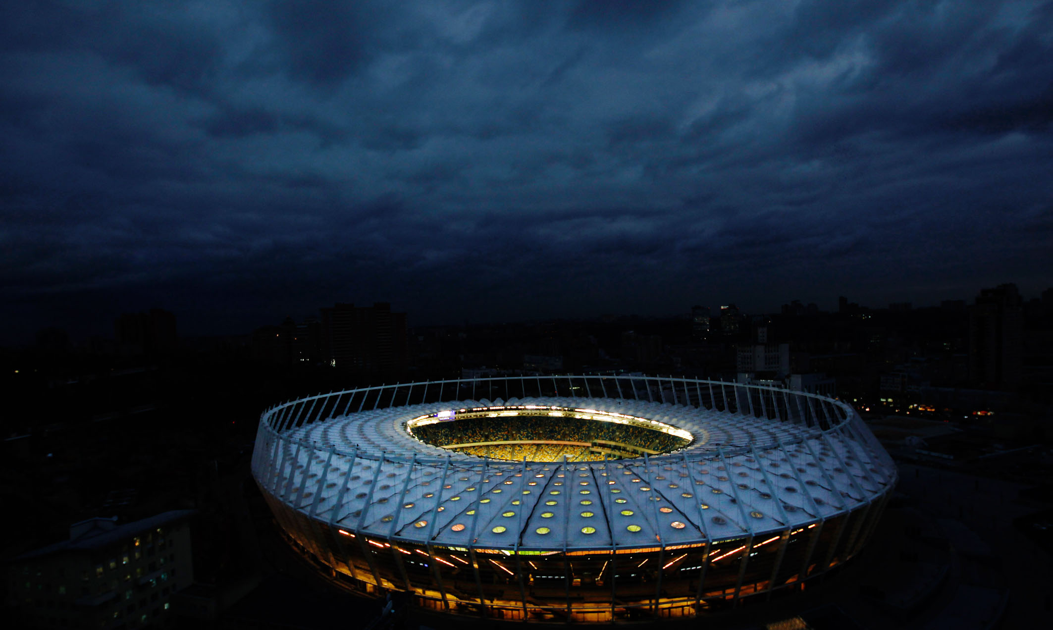 Den olympiska stadion i Kiev är den största arenan i Ukraina. Där kommer Sverige spela samtliga sina gruppmatcher.