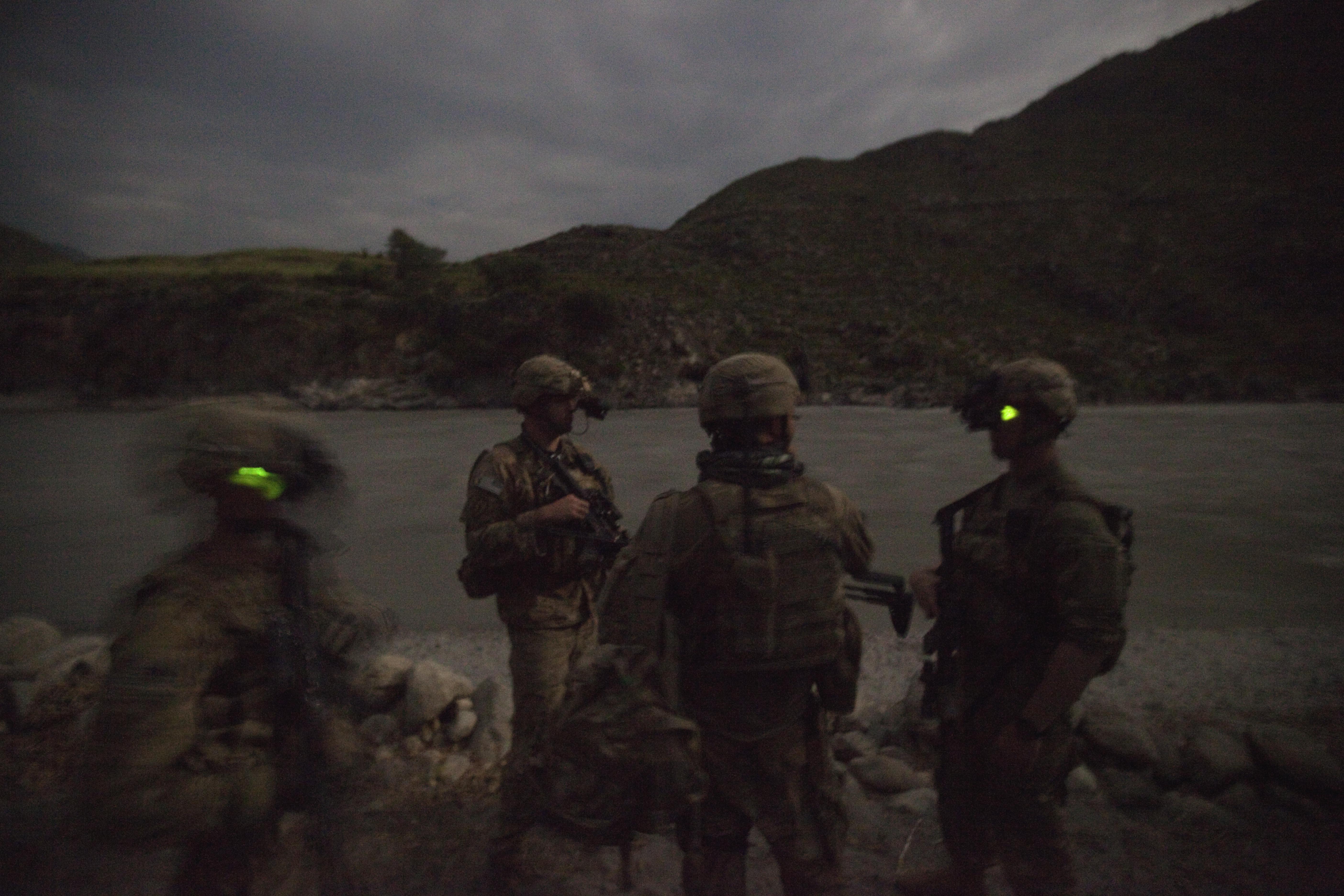En grupp amerikanska soldater i Afghanistan.
