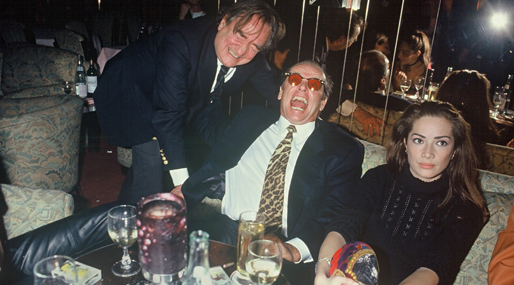 Jack Nicholson gillar en god fest - här har han riktigt roligt i Paris 1993. 