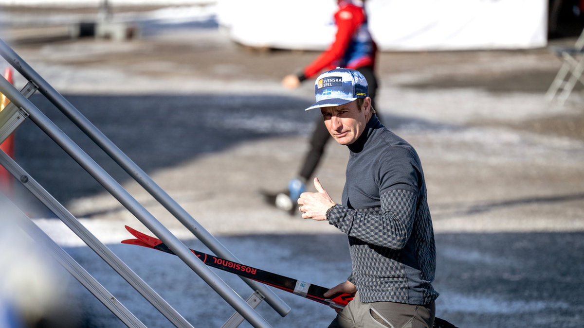 Landslagets förre vallachef Petter Myhlback under skidspelen i Falun i mars. Kort senare meddelade Myhlback att han lämnar tjänsten. Arkivbild.